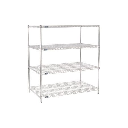 Nexel    Chrome Wire Shelving Starter - 48W X 30D X 54H